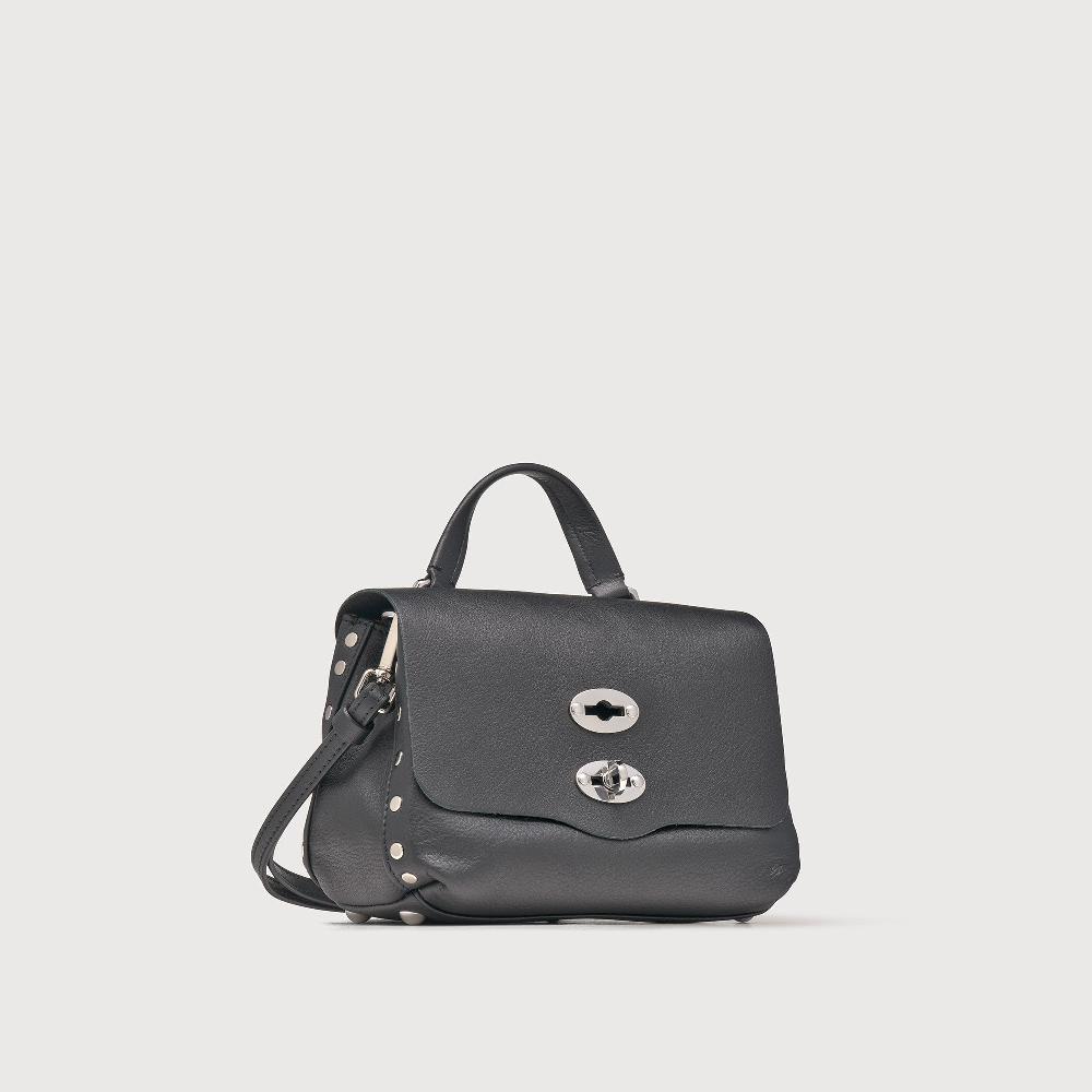Zanellato BORSA POSTINA® BABY IN PELLE LISCIA BLACK NERO | Zanellato Fino Al -60%