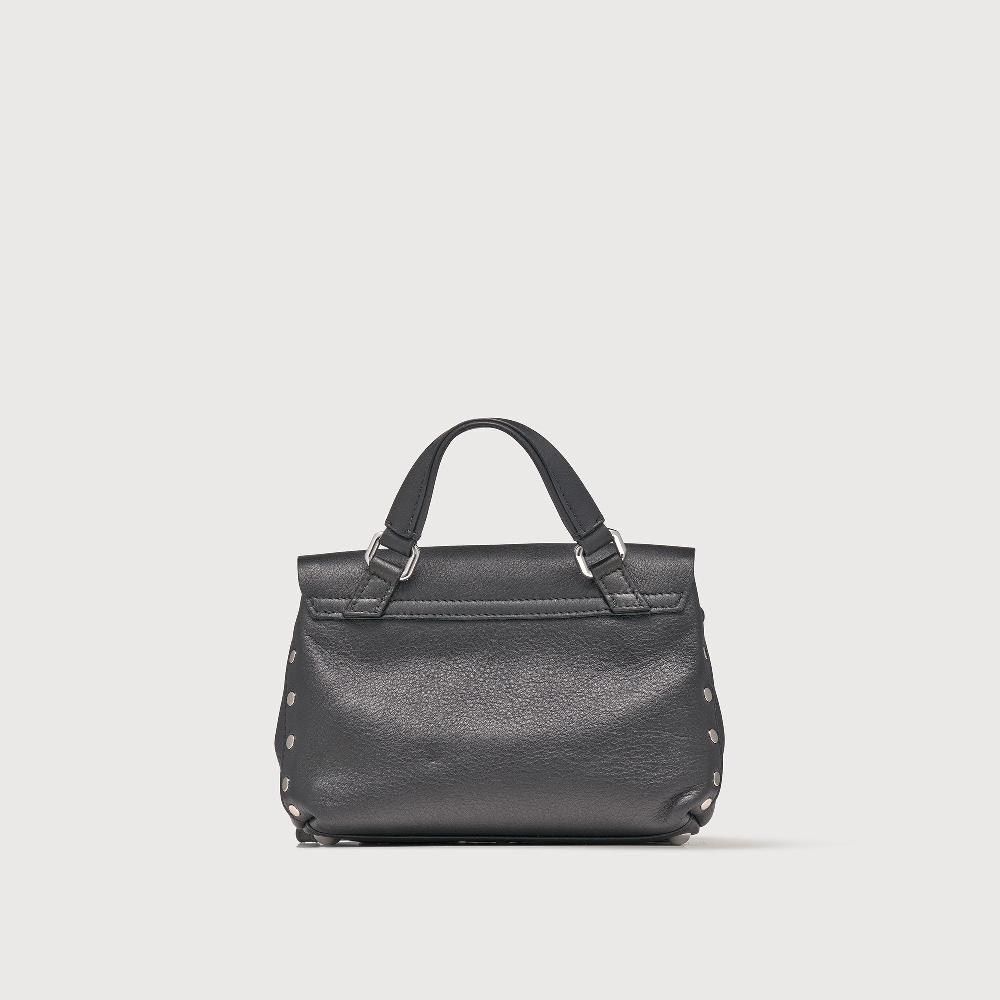 Zanellato BORSA POSTINA® BABY IN PELLE LISCIA BLACK NERO | Zanellato Fino Al -60%