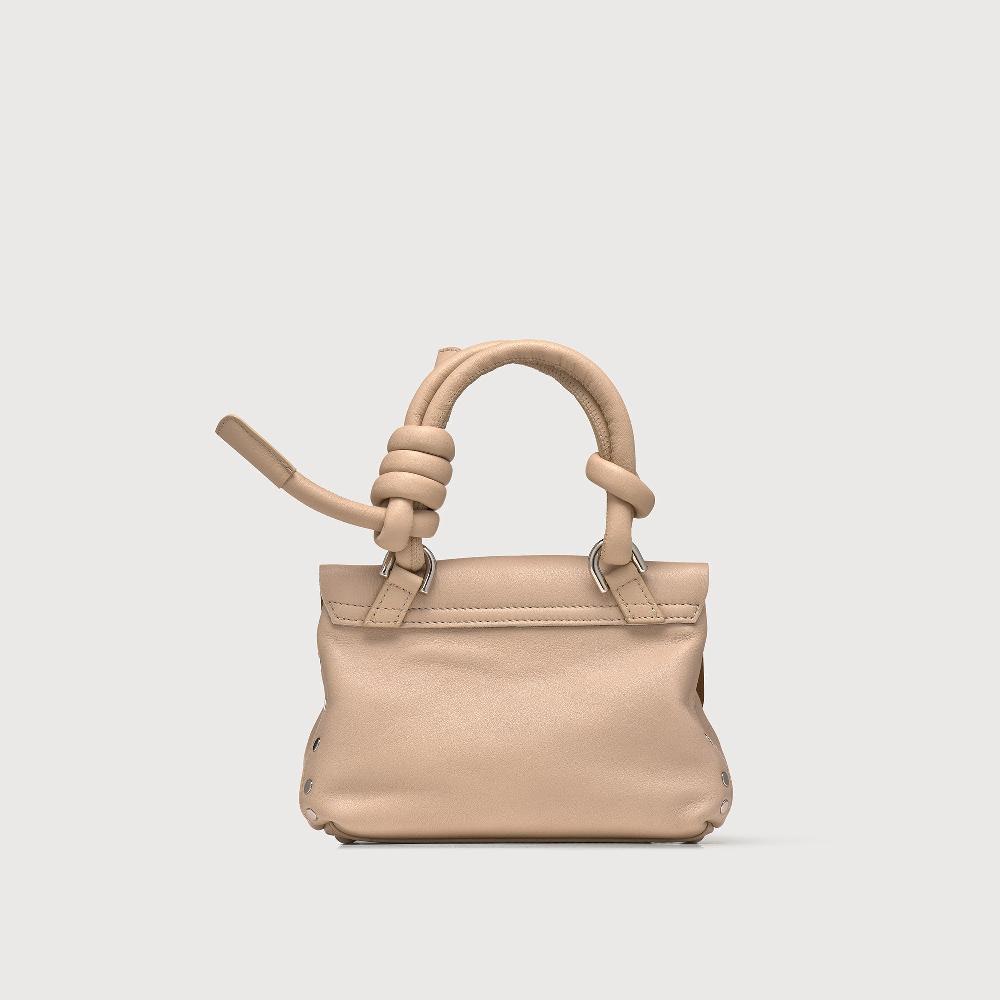 Zanellato BORSA POSTINA® BABY IN PELLE LISCIA BEIGE BLOOM | Zanellato Affare Del Giorno