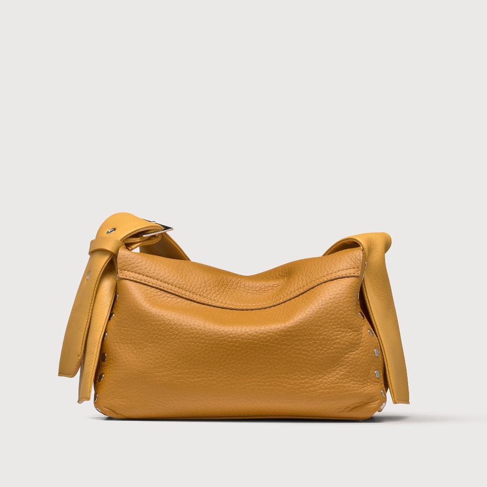 Zanellato BORSA POSTINA® SMALL IN PELLE MARTELLATA YELLOW GIALLONE | Zanellato Sottocosto