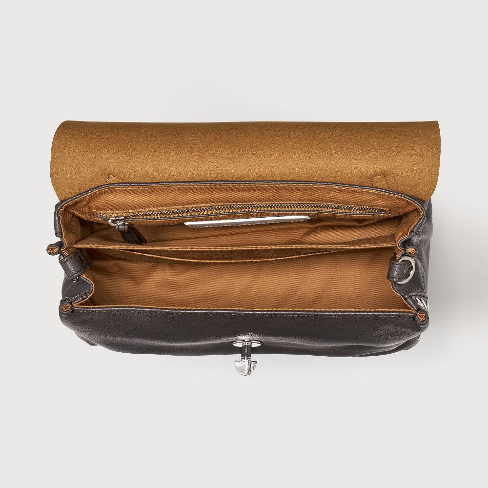 Zanellato BORSA POSTINA® SMALL IN PELLE LISCIA BROWN CORRETTO | Zanellato Novità