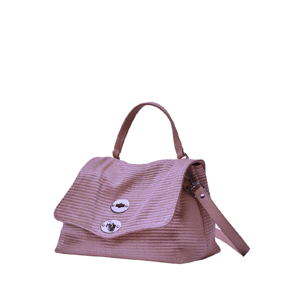 Zanellato BORSA POSTINA® SMALL IN TESSUTO PAGLIA VIOLET MODENA | Zanellato Offerta