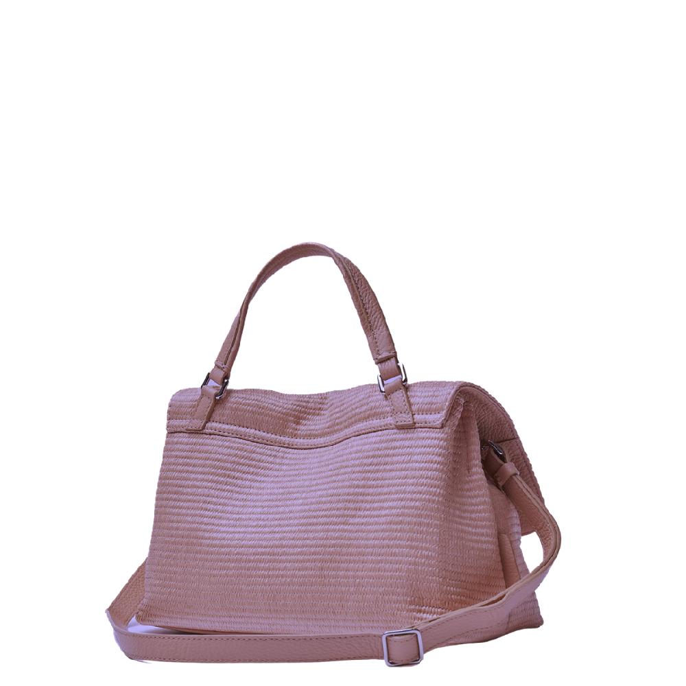 Zanellato BORSA POSTINA® SMALL IN TESSUTO PAGLIA VIOLET MODENA | Zanellato Offerta