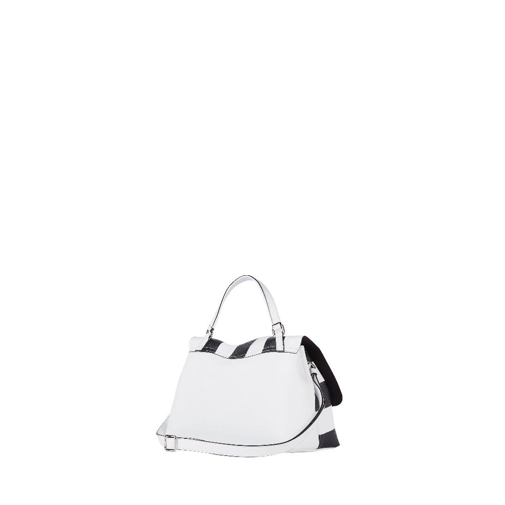 Zanellato BORSA POSTINA® SMALL IN PELLE MARTELLATA WHITE FORTE DEI MARMI | Zanellato Online