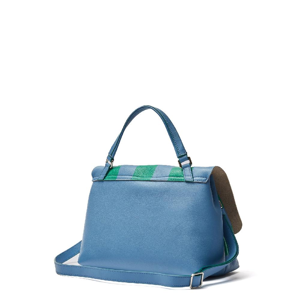 Zanellato BORSA POSTINA® SMALL IN PELLE MARTELLATA GREEN SMERALDO | Zanellato In Vendita