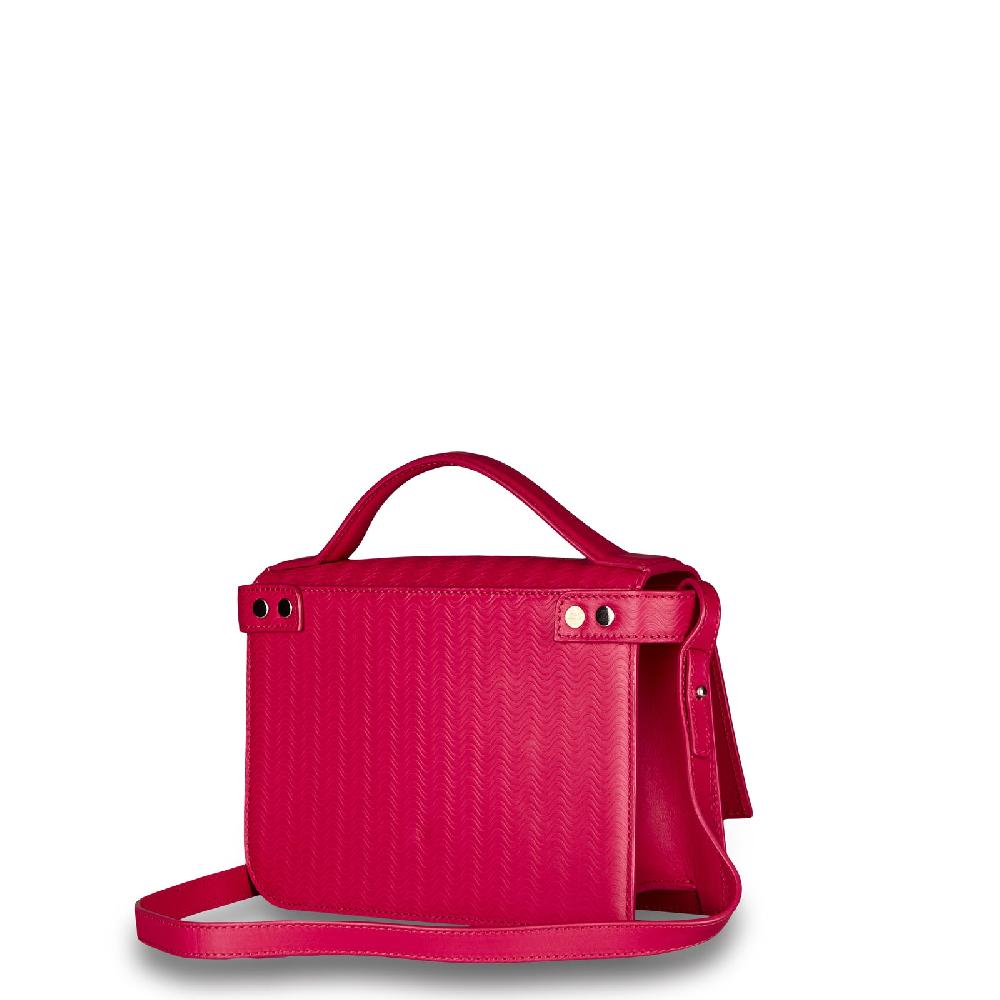 Zanellato BORSA ELLA UNICA IN PELLE STAMPATA ROSE FUCSIA | Zanellato Offerte
