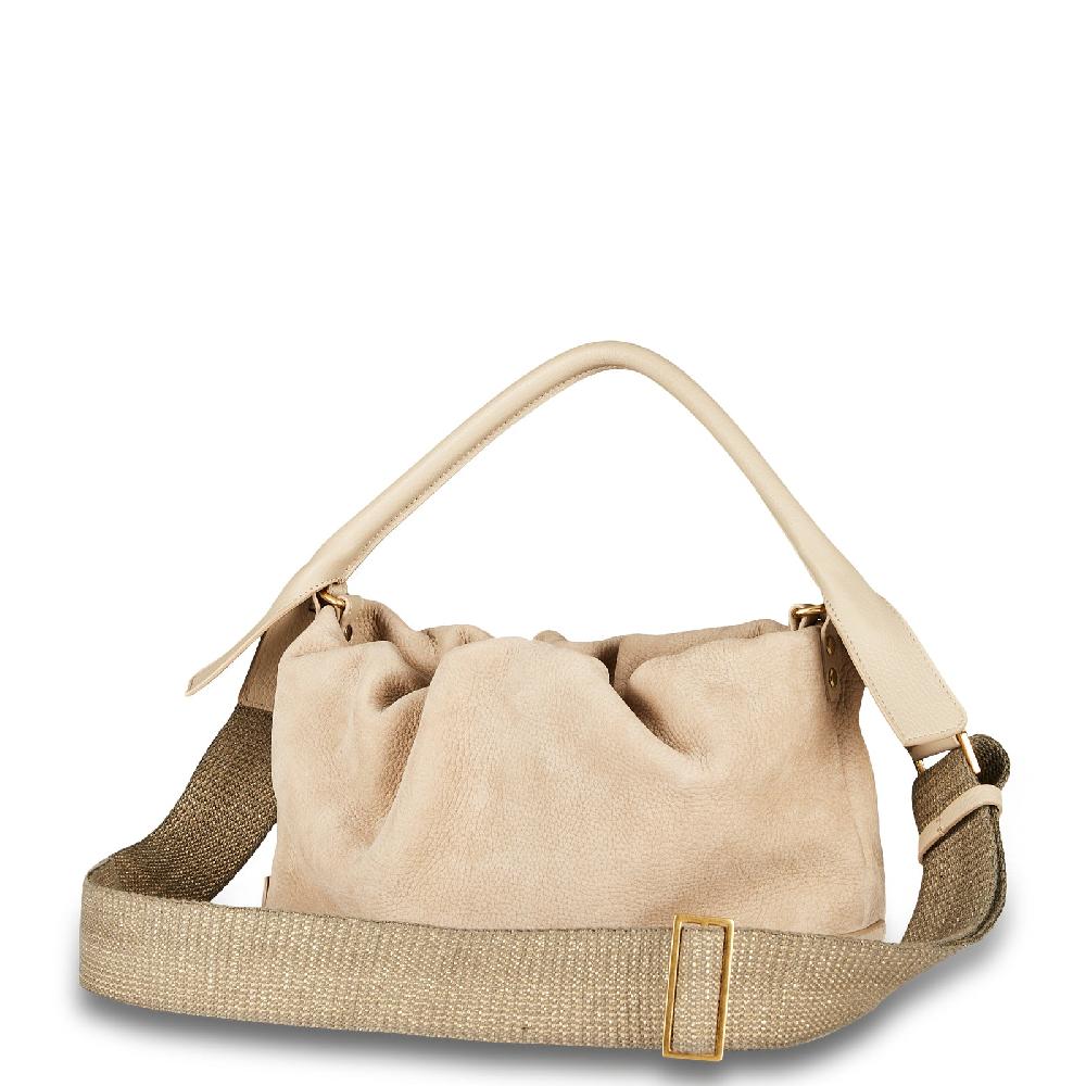 Zanellato BORSA TULIPA UNICA IN PELLE NABUK GREY VISONE | Zanellato In Linea