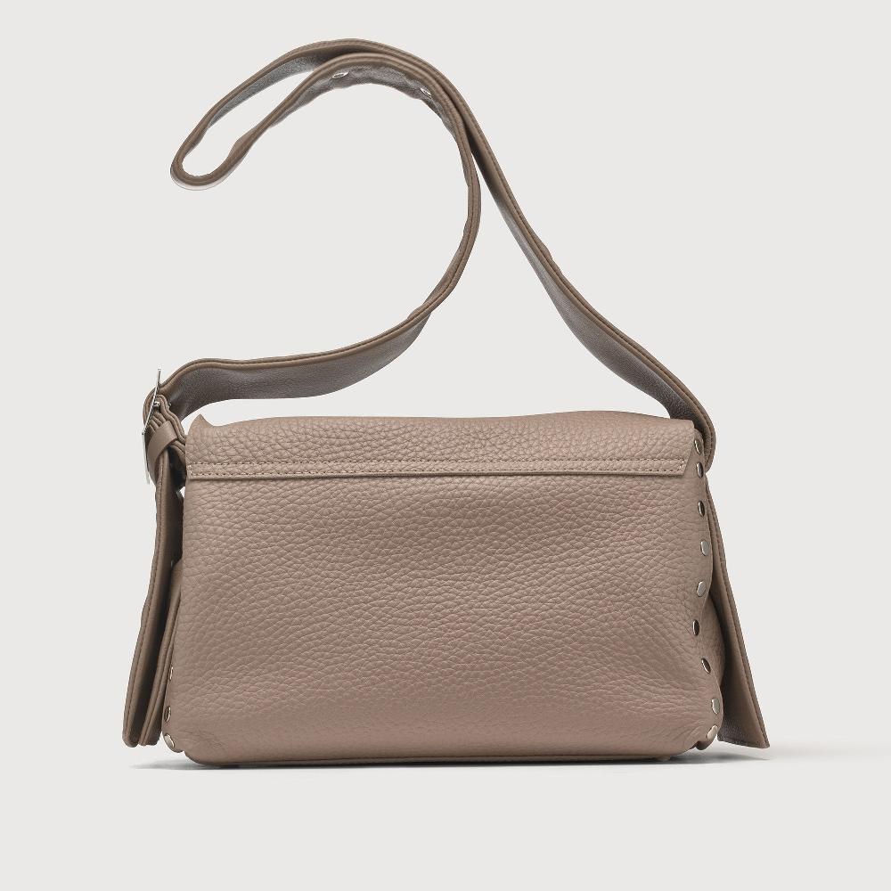 Zanellato BORSA POSTINA® SMALL IN PELLE MARTELLATA GREY CENERINO | Zanellato Italy