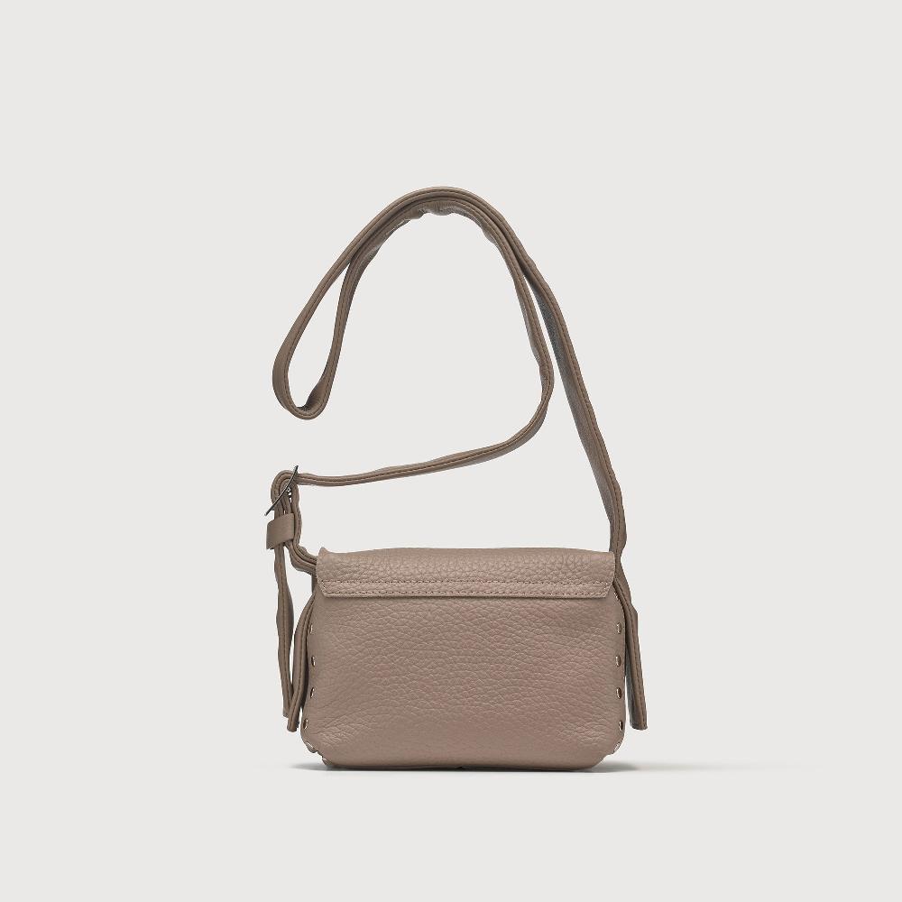 Zanellato BORSA POSTINA® BABY IN PELLE MARTELLATA GREY CENERINO | Zanellato Italia