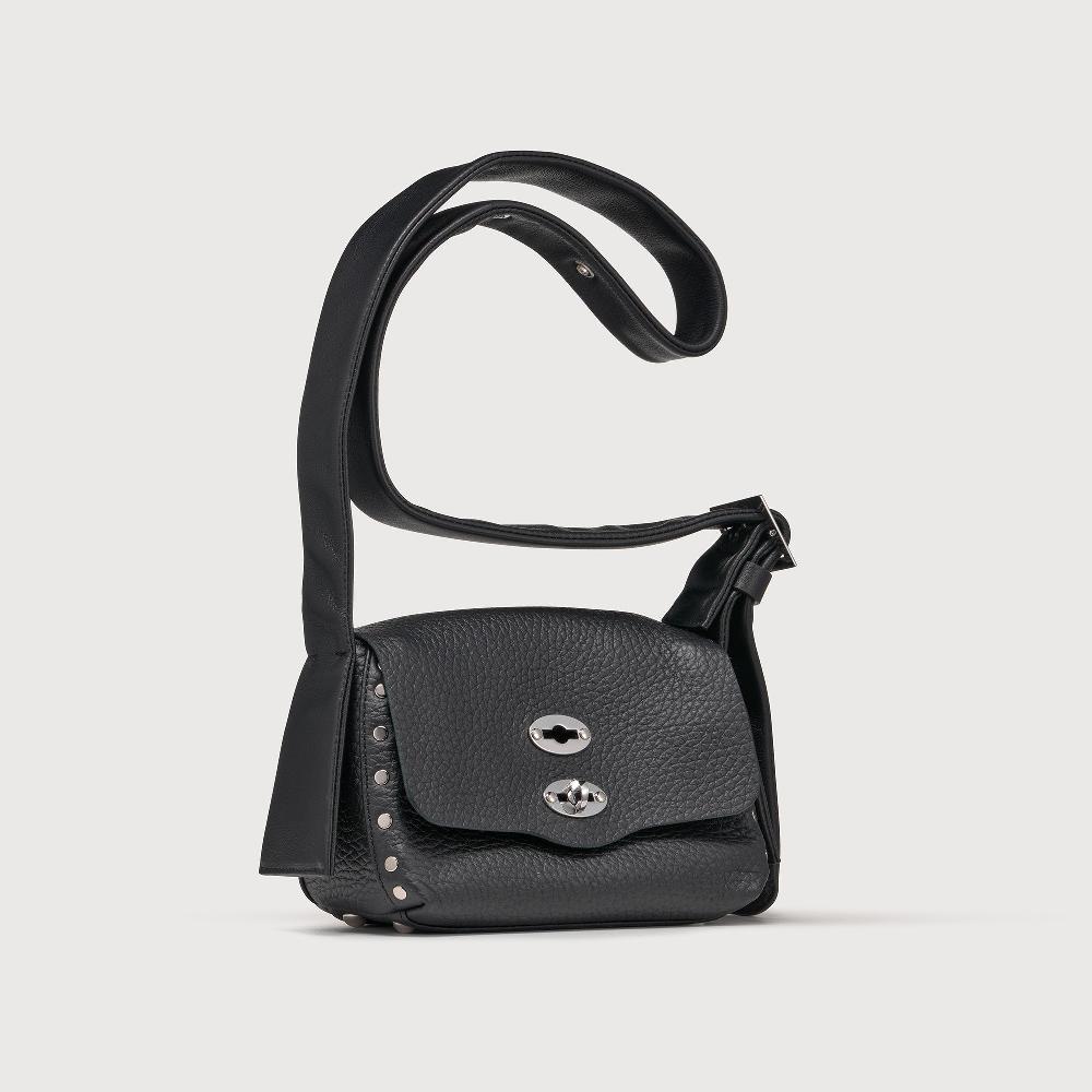 Zanellato BORSA POSTINA® BABY IN PELLE MARTELLATA BLACK NERO | Zanellato Promozione