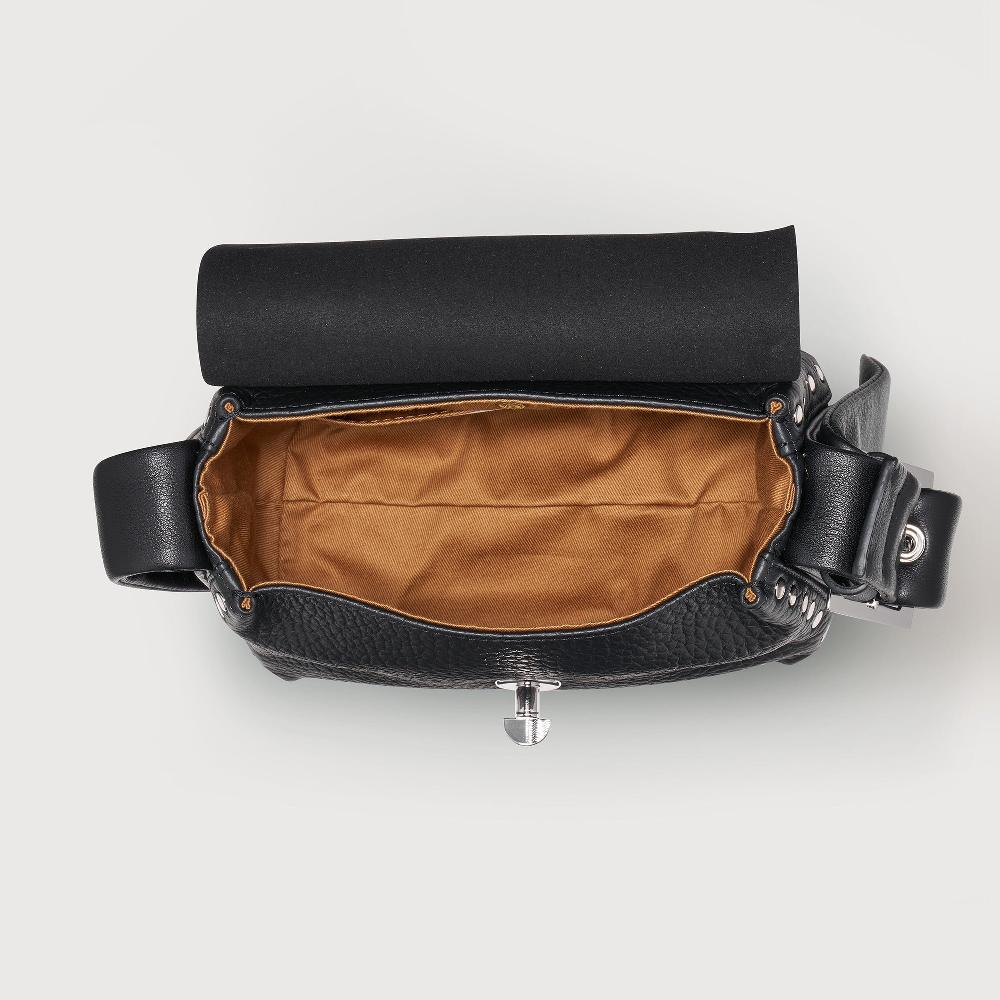 Zanellato BORSA POSTINA® BABY IN PELLE MARTELLATA BLACK NERO | Zanellato Promozione