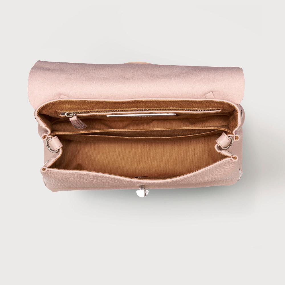 Zanellato BORSA POSTINA® SMALL IN PELLE MARTELLATA PINK ROSATELLO | Zanellato Spedizione Gratuita