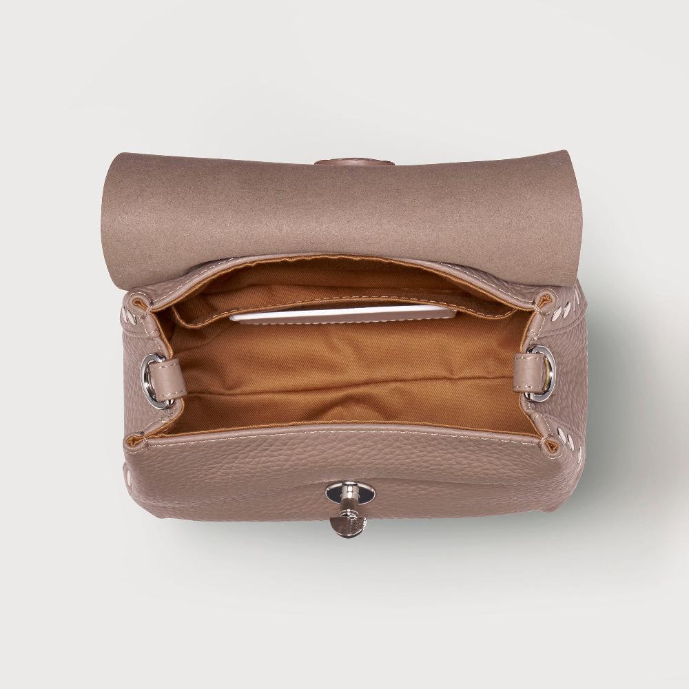 Zanellato BORSA POSTINA® BABY IN PELLE MARTELLATA GREY CENERINO | Zanellato Qualità
