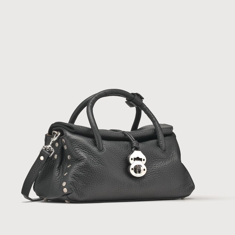 Zanellato BORSA DOTTA® SMALL IN PELLE MARTELLATA BLACK NERO | Zanellato Spedizione Gratuita