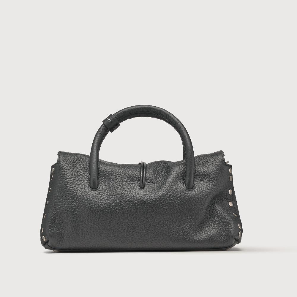 Zanellato BORSA DOTTA® SMALL IN PELLE MARTELLATA BLACK NERO | Zanellato Spedizione Gratuita