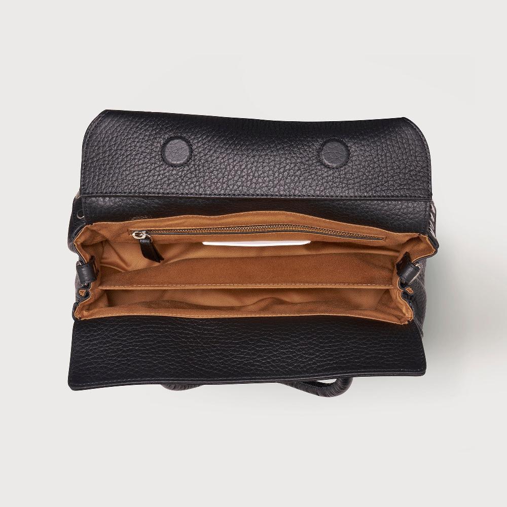 Zanellato BORSA DOTTA® SMALL IN PELLE MARTELLATA BLACK NERO | Zanellato Spedizione Gratuita
