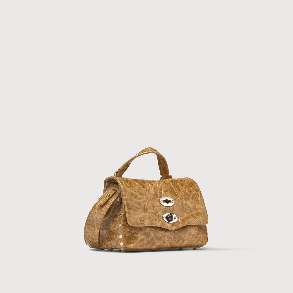Zanellato BORSA POSTINA® BABY IN PELLE SPAZZOLATA BROWN CARPINESE | Zanellato Acquista Ora