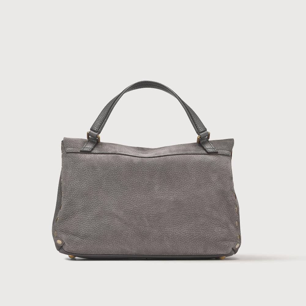 Zanellato BORSA POSTINA® SMALL IN PELLE MARTELLATA GREY FIAMMINGO | Zanellato Sottocosto