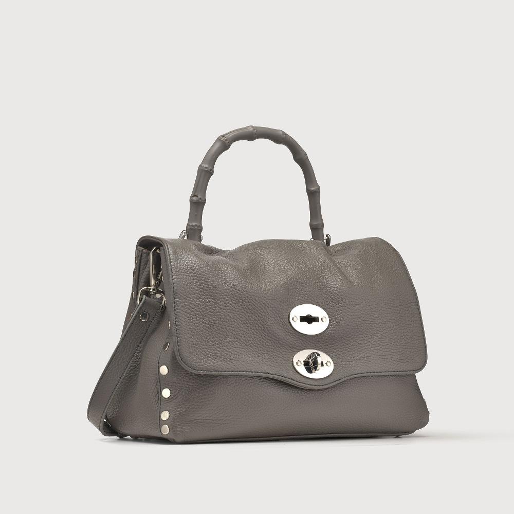 Zanellato BORSA POSTINA® SMALL IN PELLE MARTELLATA GREY MONTEBIANCO | Zanellato Novità