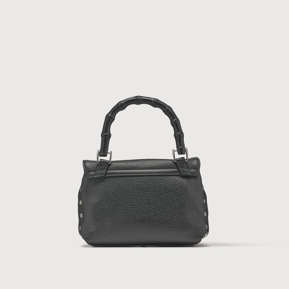 Zanellato BORSA POSTINA® BABY IN PELLE MARTELLATA BLACK NERO | Zanellato Sconto