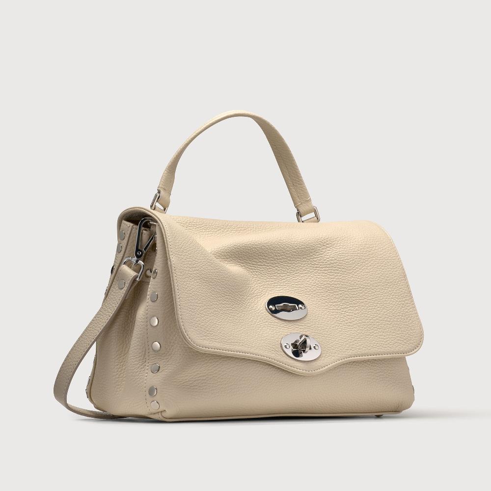 Zanellato BORSA POSTINA® SMALL IN PELLE MARTELLATA WHITE BIANCONE | Zanellato Offerta