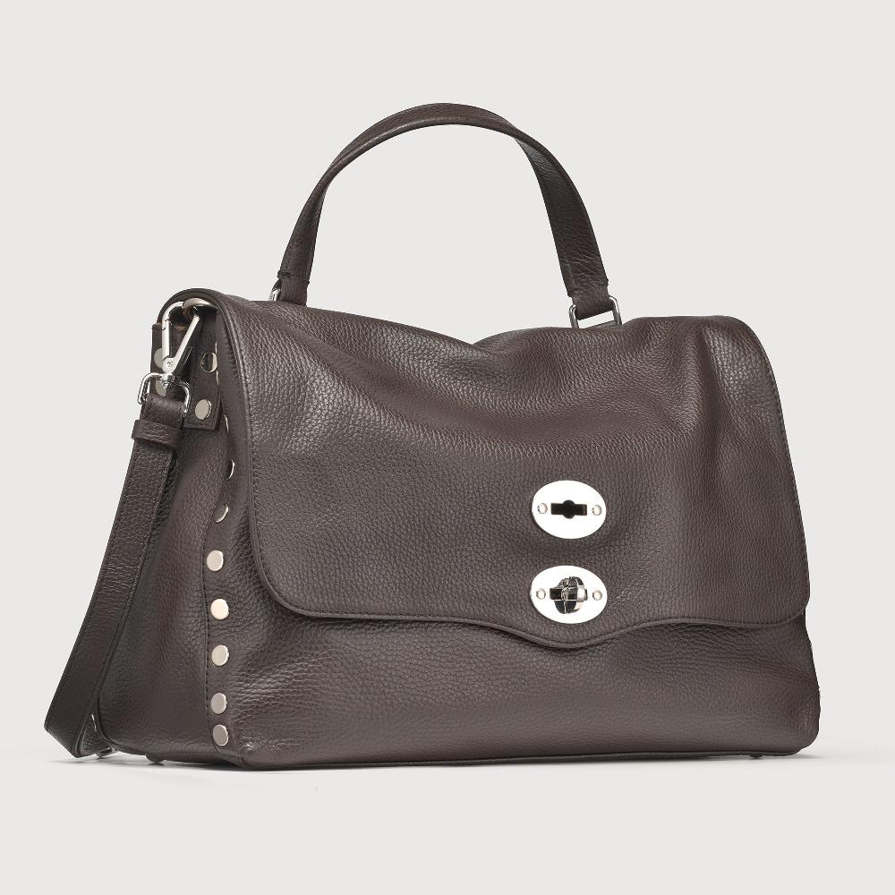 Zanellato BORSA POSTINA® MEDIUM IN PELLE MARTELLATA BROWN MOCACCINO | Zanellato Economico
