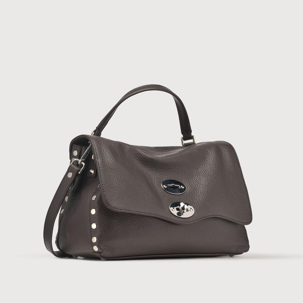 Zanellato BORSA POSTINA® SMALL IN PELLE MARTELLATA BROWN MOCACCINO | Zanellato Novità