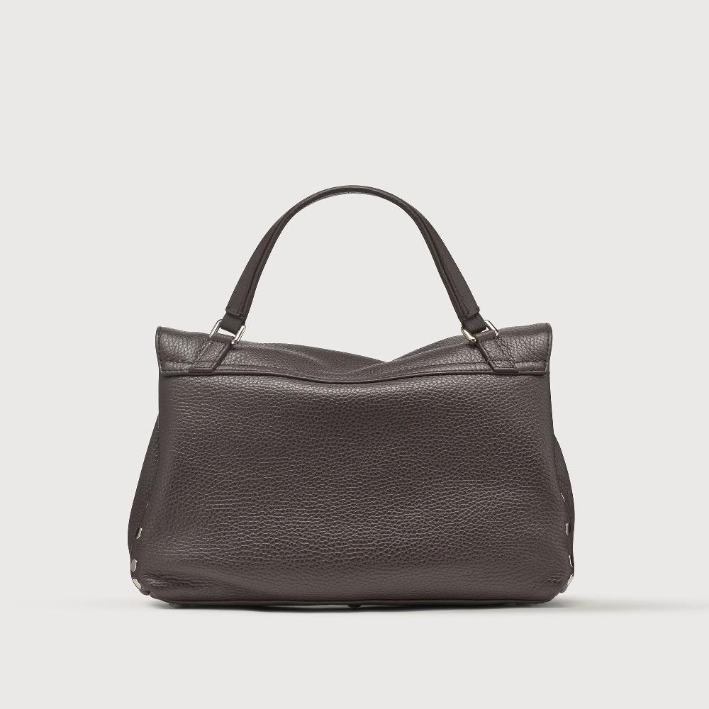 Zanellato BORSA POSTINA® SMALL IN PELLE MARTELLATA BROWN MOCACCINO | Zanellato Novità