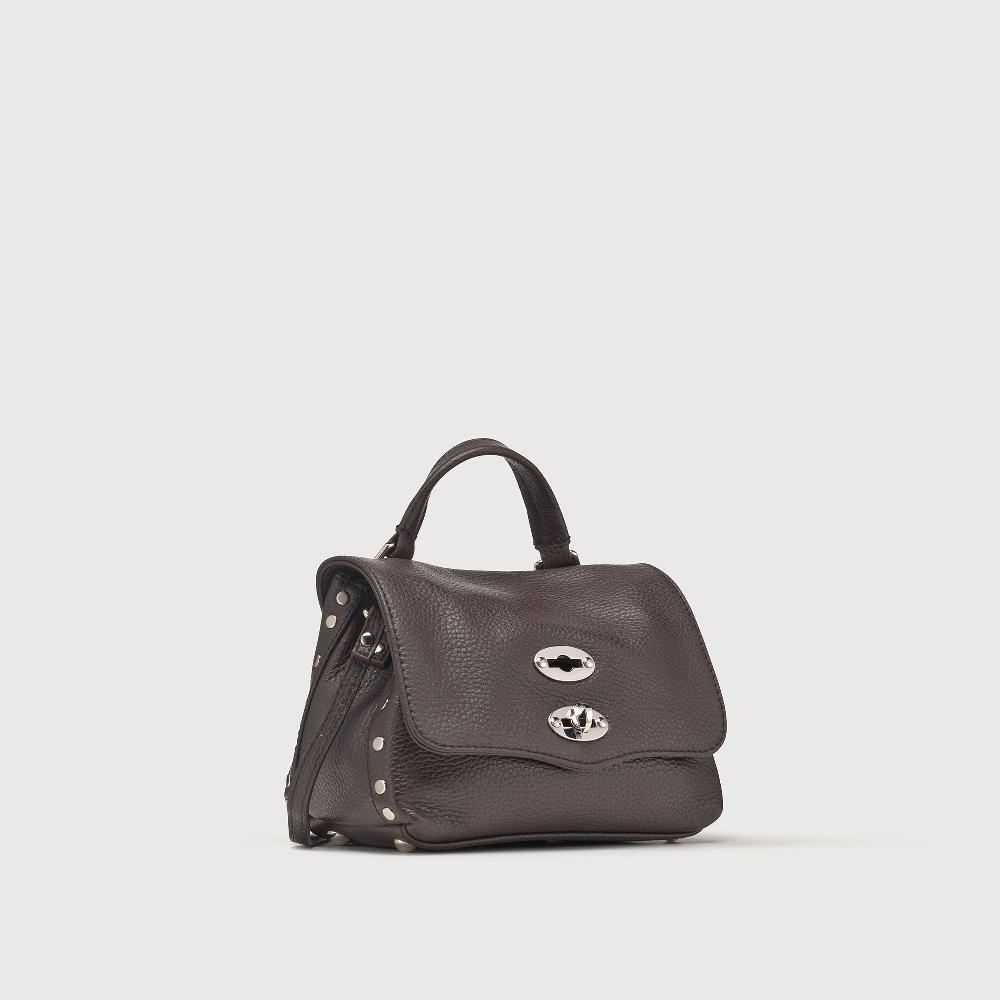 Zanellato BORSA POSTINA® BABY IN PELLE MARTELLATA BROWN MOCACCINO | Zanellato Outlet