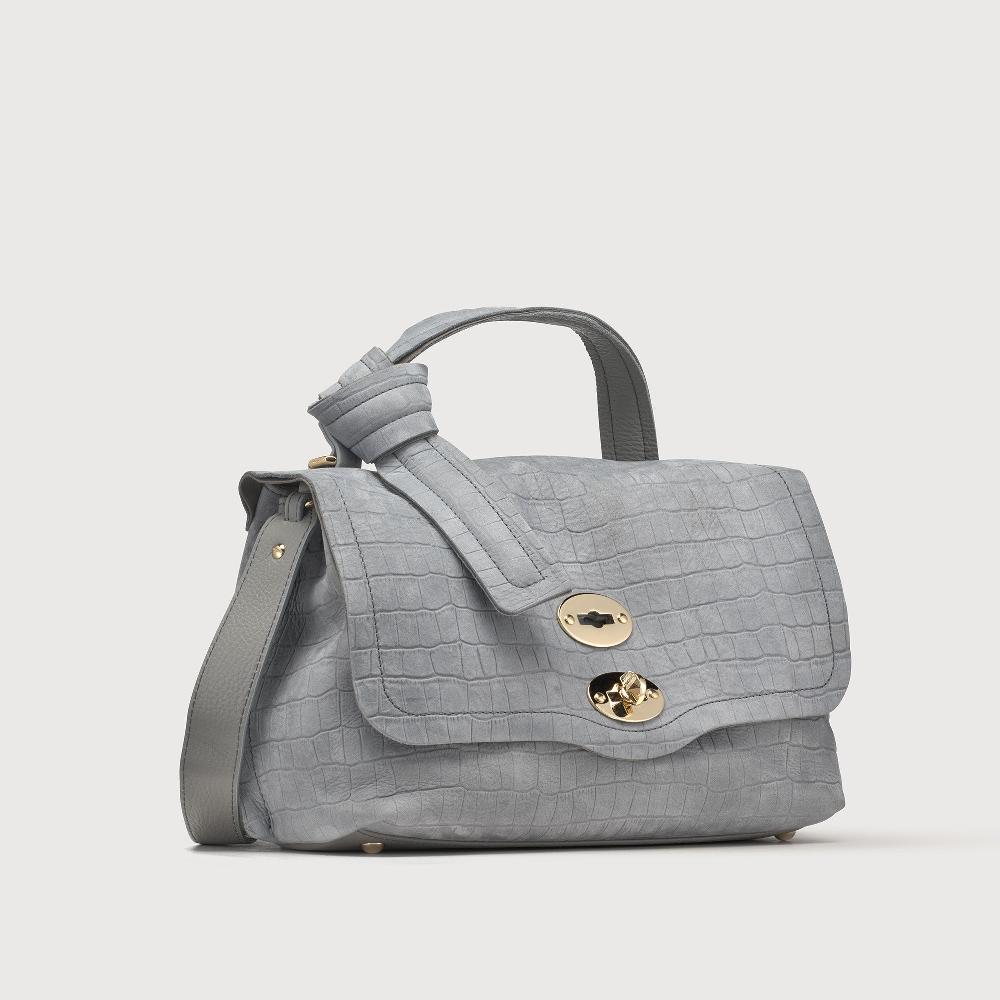 Zanellato BORSA POSTINA® SMALL IN PELLE NABUK GREY PIOGGIA | Zanellato Offerta