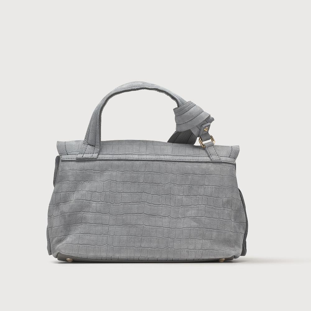 Zanellato BORSA POSTINA® SMALL IN PELLE NABUK GREY PIOGGIA | Zanellato Offerta
