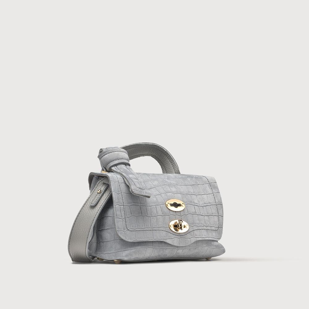 Zanellato BORSA POSTINA® BABY IN PELLE NABUK GREY PIOGGIA | Zanellato Economico