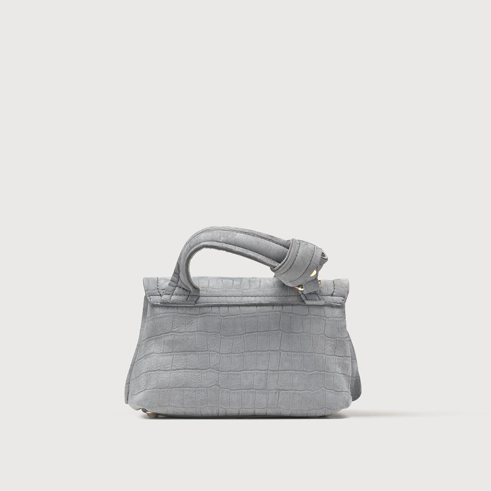 Zanellato BORSA POSTINA® BABY IN PELLE NABUK GREY PIOGGIA | Zanellato Economico