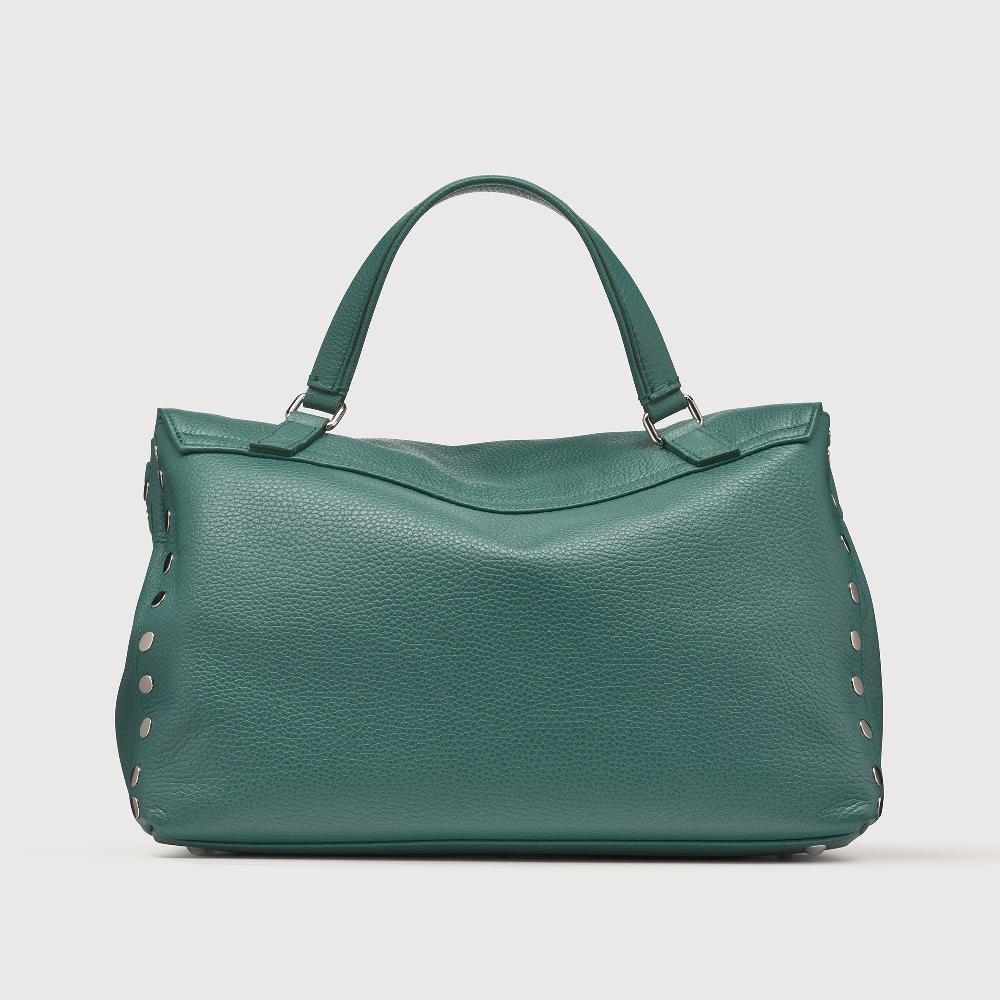 Zanellato BORSA POSTINA® MEDIUM IN PELLE MARTELLATA GREEN ACCA | Zanellato I Più Venduti