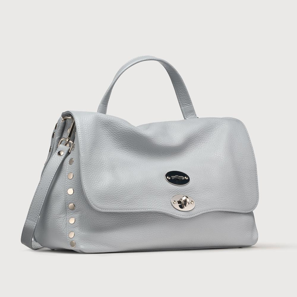 Zanellato BORSA POSTINA® MEDIUM IN PELLE MARTELLATA GREY CLOUD | Zanellato Vendite Flash