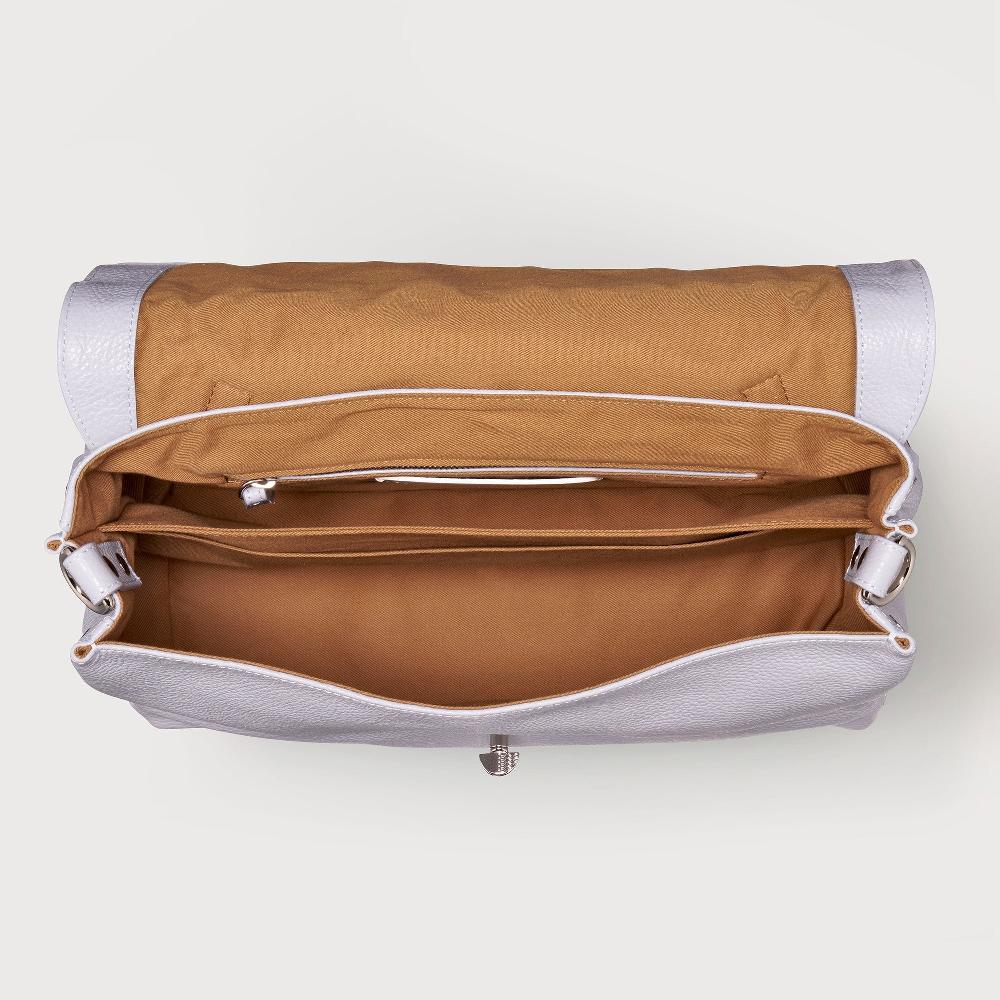 Zanellato BORSA POSTINA® MEDIUM IN PELLE MARTELLATA GREY CLOUD | Zanellato Vendite Flash