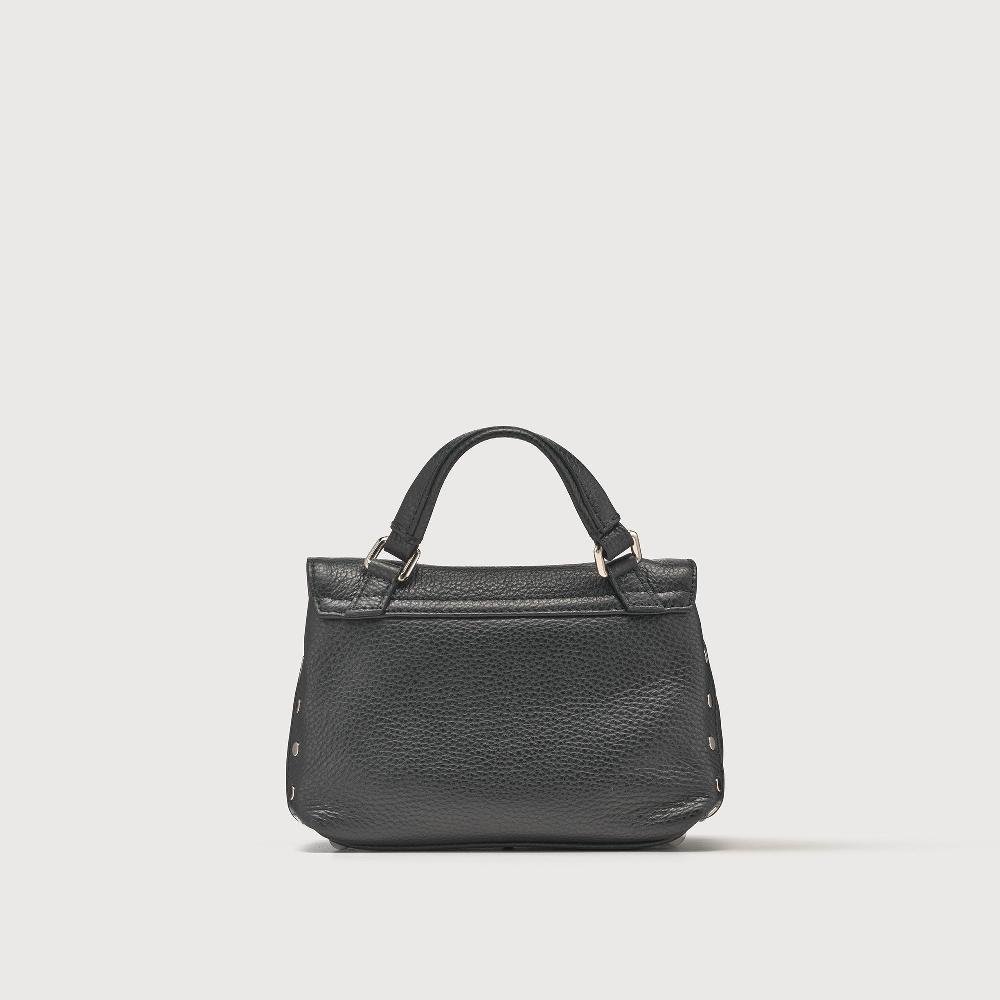 Zanellato BORSA POSTINA® BABY IN PELLE MARTELLATA BLACK NERO | Zanellato Vendita Calda