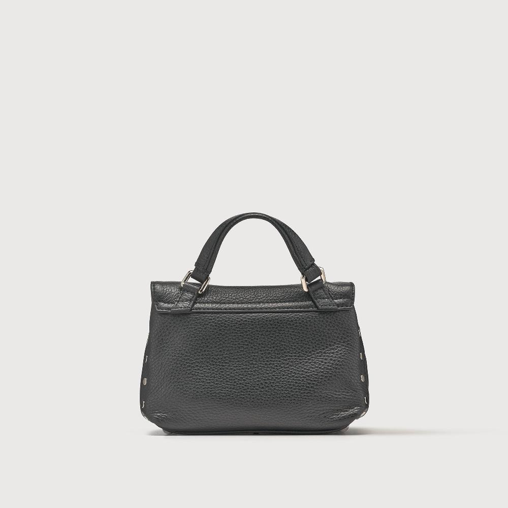 Zanellato BORSA POSTINA® BABY IN PELLE MARTELLATA BLACK NERO | Zanellato Nuova