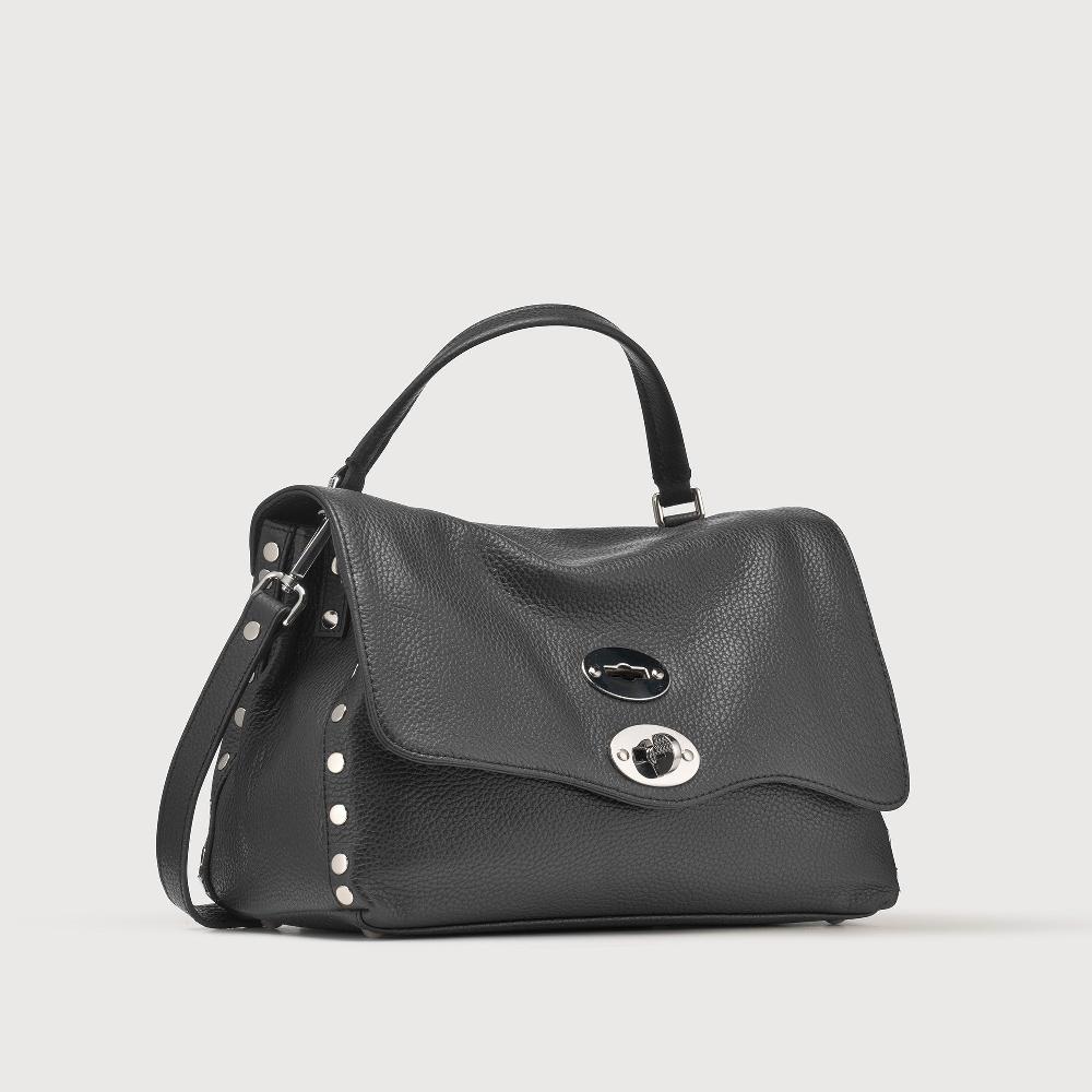 Zanellato BORSA POSTINA® SMALL IN PELLE MARTELLATA BLACK NERO | Zanellato Moda