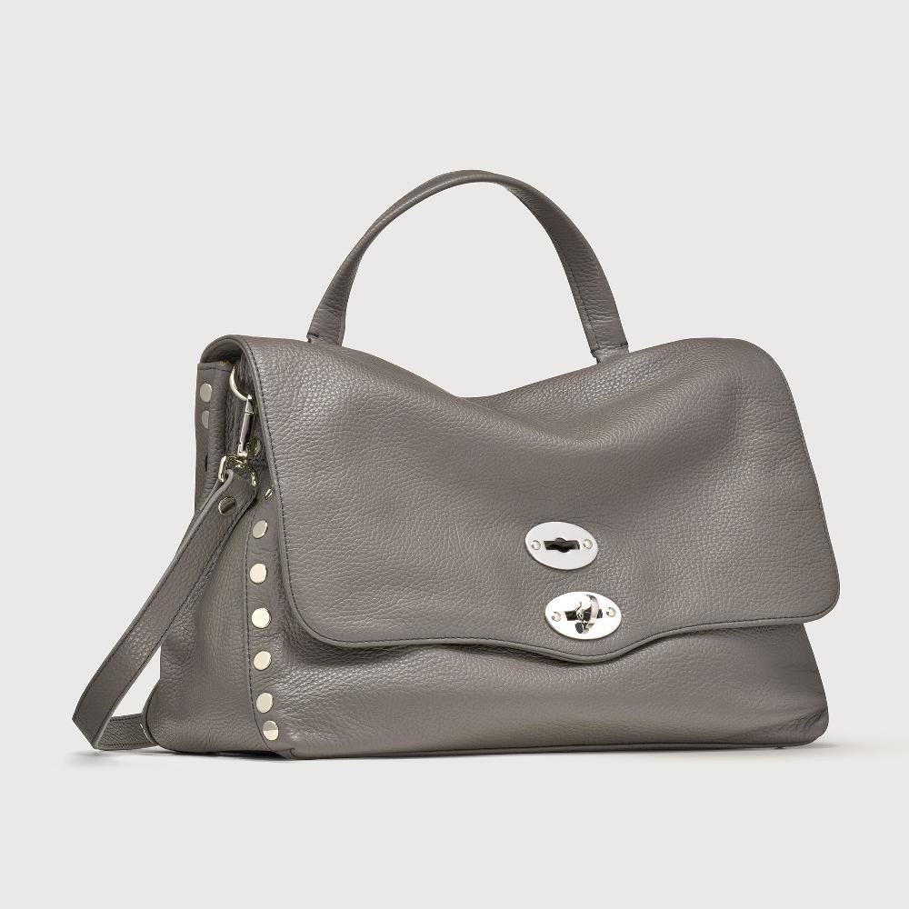 Zanellato BORSA POSTINA® MEDIUM IN PELLE MARTELLATA GREY MONTEBIANCO | Zanellato Negozio online di fabbrica