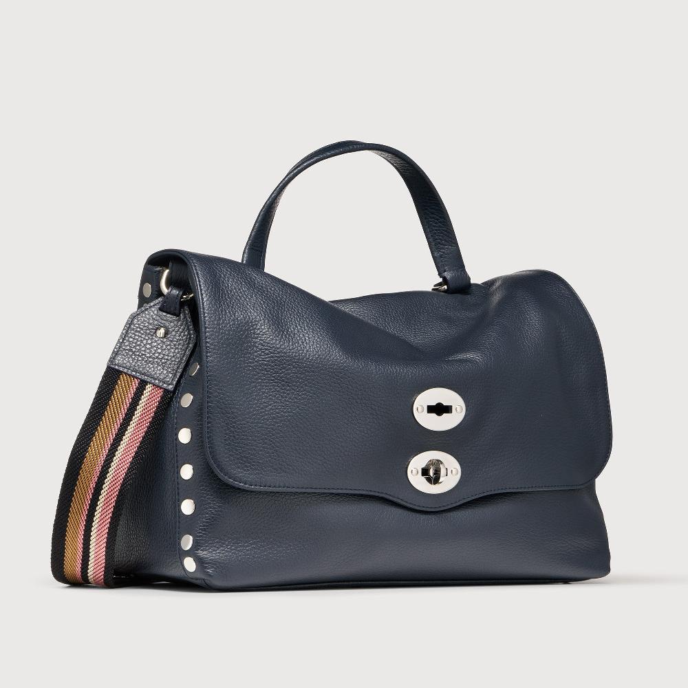 Zanellato BORSA POSTINA® MEDIUM IN PELLE MARTELLATA DARK NAVY | Zanellato Prezzo di fabbrica
