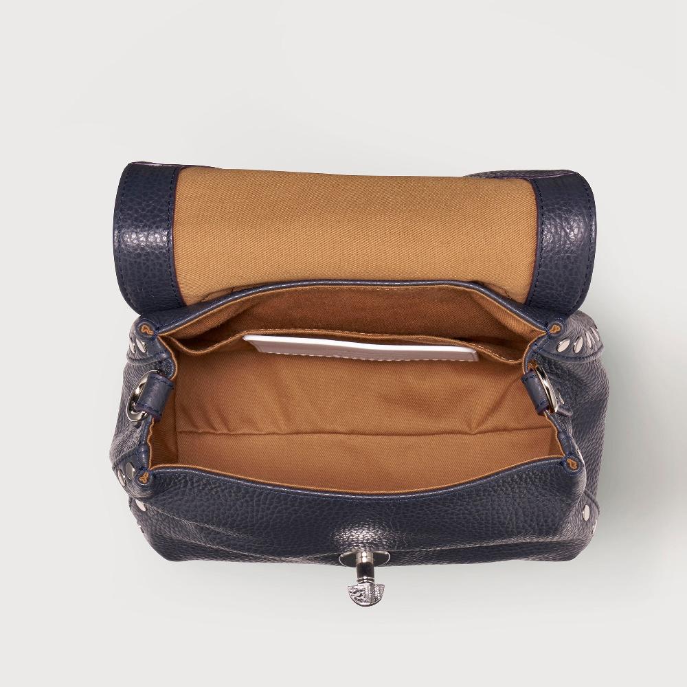 Zanellato BORSA POSTINA® BABY IN PELLE MARTELLATA DARK NAVY | Zanellato Offerta speciale