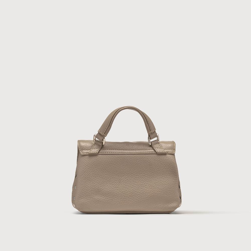 Zanellato BORSA POSTINA® BABY IN PELLE MARTELLATA GREY CRETA | Zanellato Shopping online