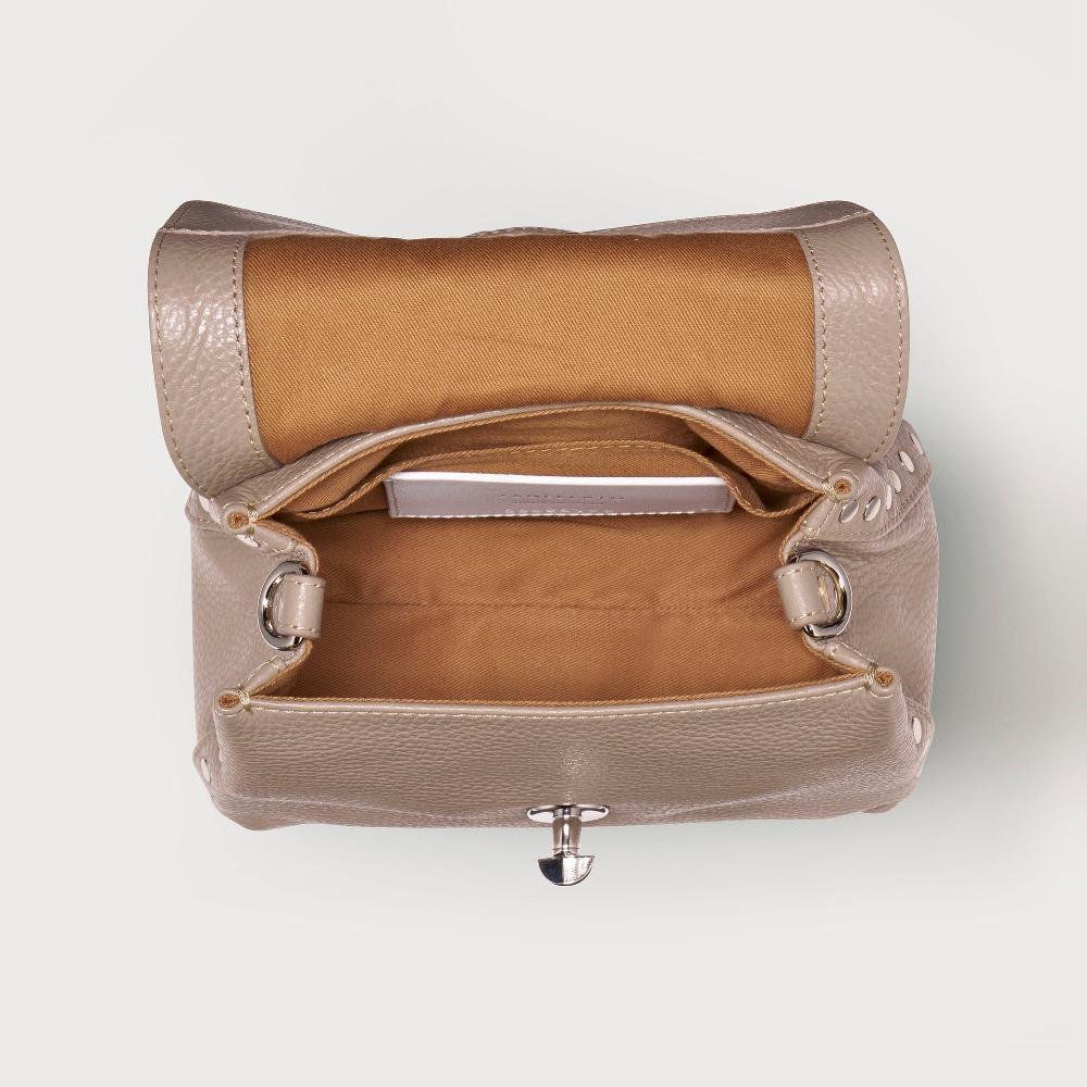 Zanellato BORSA POSTINA® BABY IN PELLE MARTELLATA GREY CRETA | Zanellato Shopping online