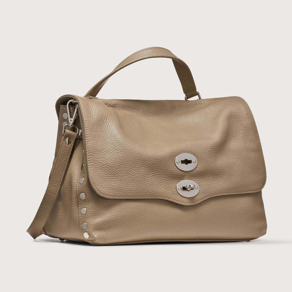 Zanellato BORSA POSTINA® MEDIUM IN PELLE MARTELLATA GREY CRETA | Zanellato Vendite stagionali