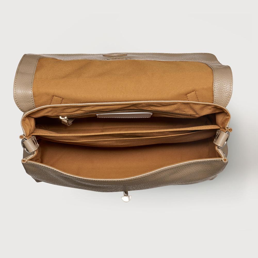 Zanellato BORSA POSTINA® MEDIUM IN PELLE MARTELLATA GREY CRETA | Zanellato Vendite stagionali