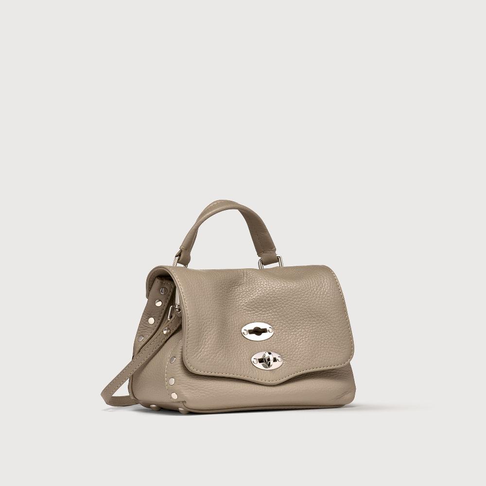 Zanellato BORSA POSTINA® BABY IN PELLE MARTELLATA GREY CRETA | Zanellato Black Friday