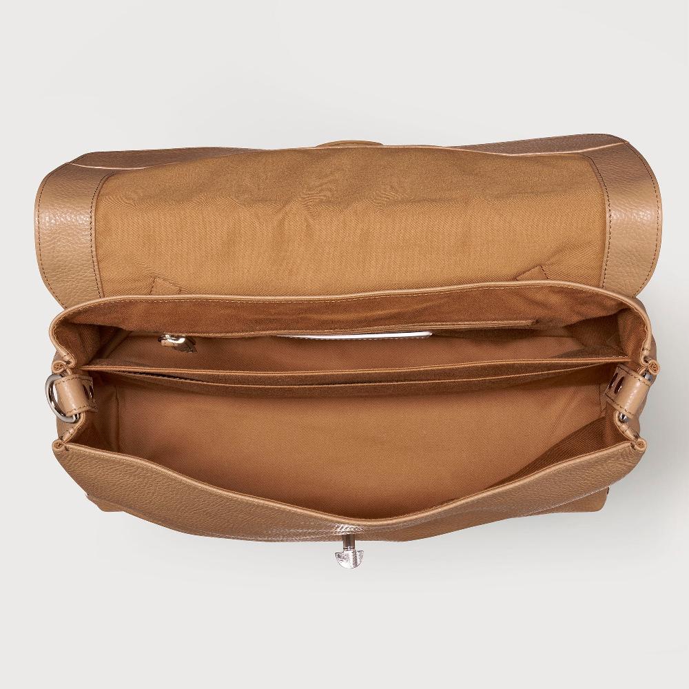 Zanellato BORSA POSTINA® MEDIUM IN PELLE MARTELLATA BROWN CAPPUCCINO | Zanellato Cyber Monday