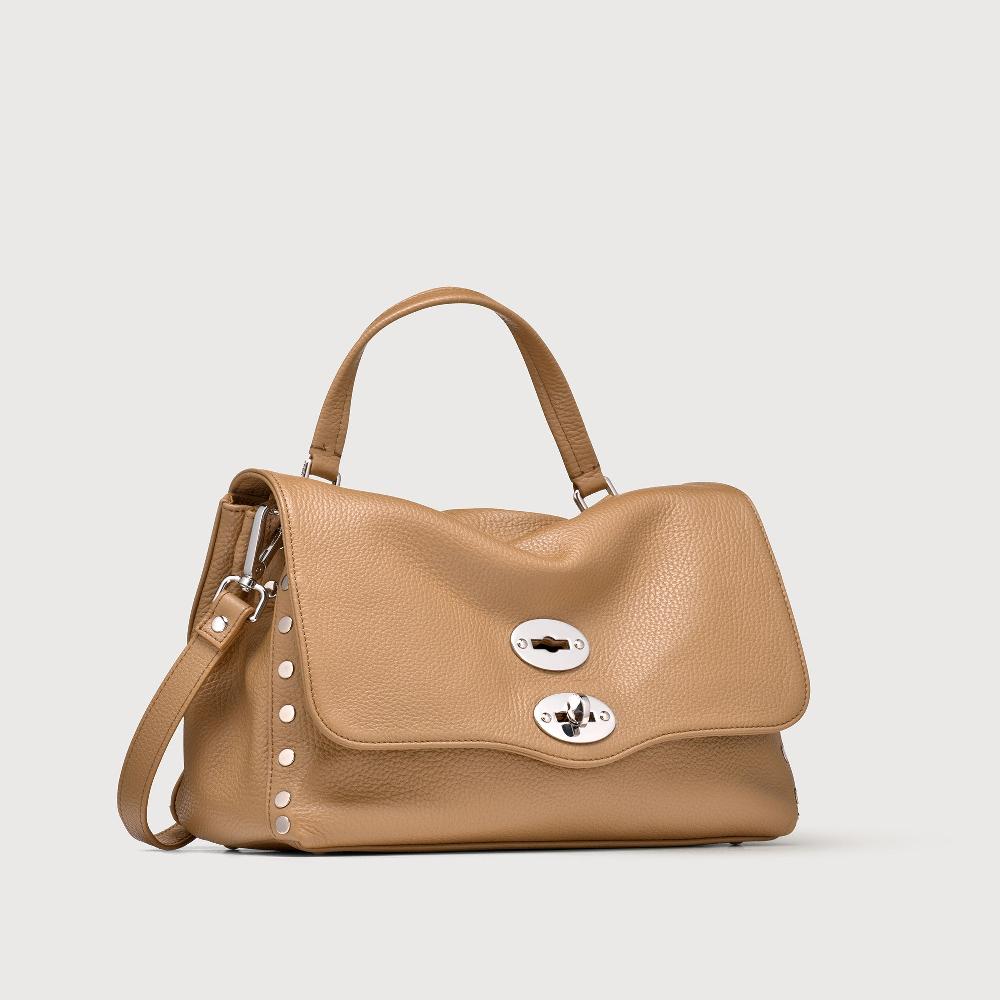 Zanellato BORSA POSTINA® SMALL IN PELLE MARTELLATA BROWN CAPPUCCINO | Zanellato Offerta natalizia