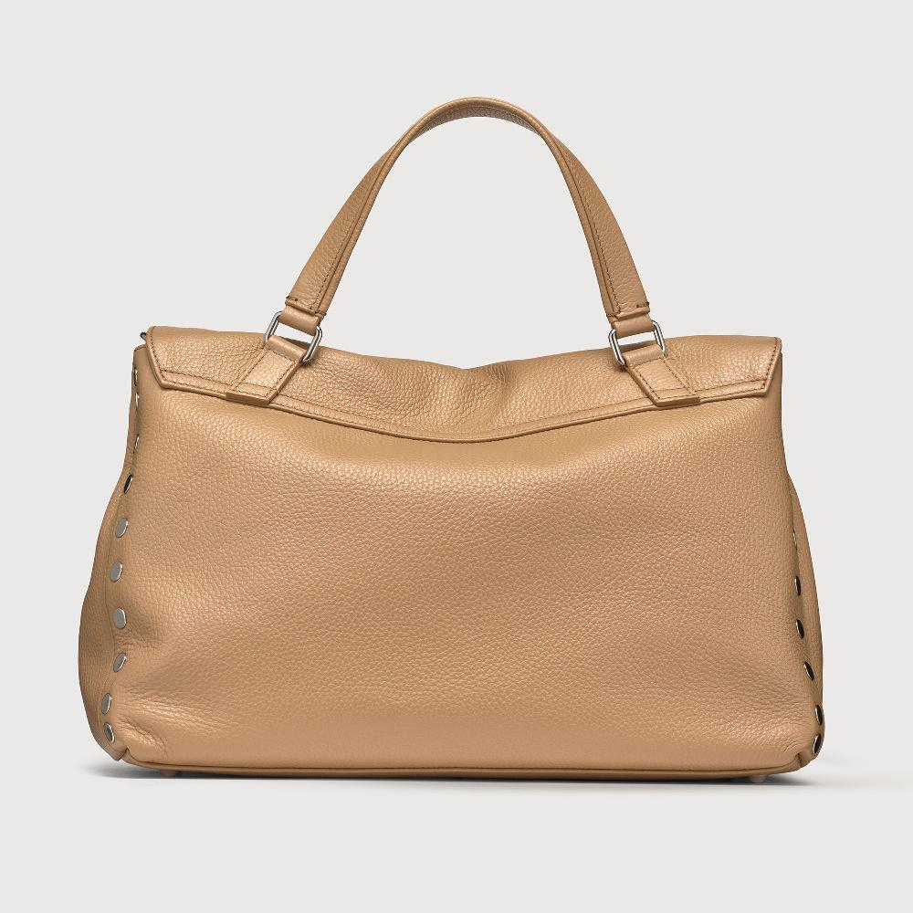 Zanellato BORSA POSTINA® MEDIUM IN PELLE MARTELLATA BROWN CAPPUCCINO | Zanellato Pezzi Unici